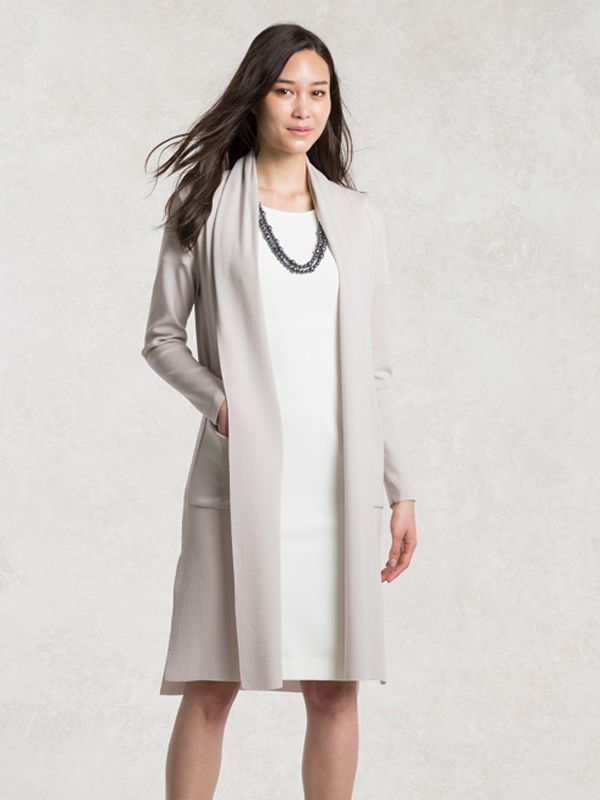 Navy High Neck Blouson Dress