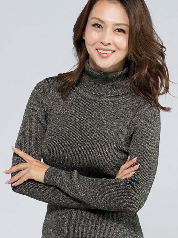 Charcoal Grey Turtleneck Knit