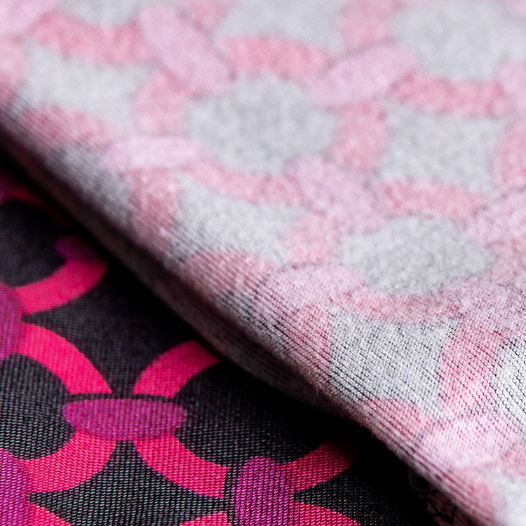 Lustrous warm-touch fabric