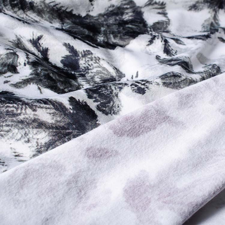 Beautifully lustrous brushed-back jersey