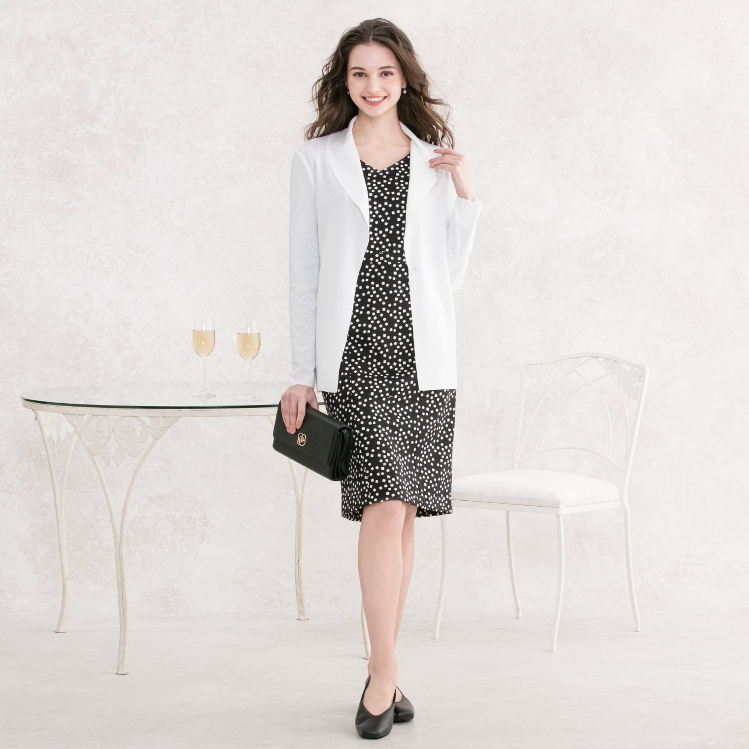 Add a zip-up cardigan for the office