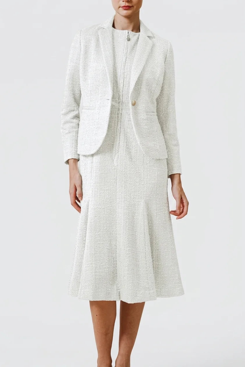 Stretch Lame Tweed: Tailored Jacket