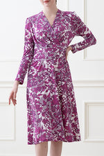 Pink Flower Wrap Dress