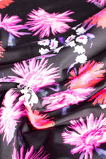 Black Pink Margaret Gather Dress