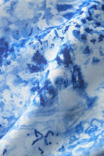 Stretch Chiffon: Twist Neck Mid-Length Mermaid Dress