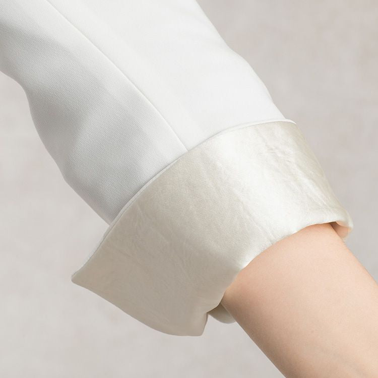 Satin inner cuffs