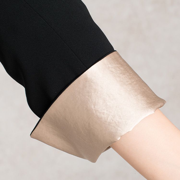 Satin inner cuffs