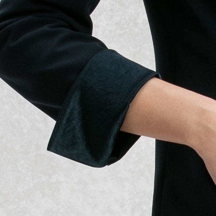 Satin inner cuffs