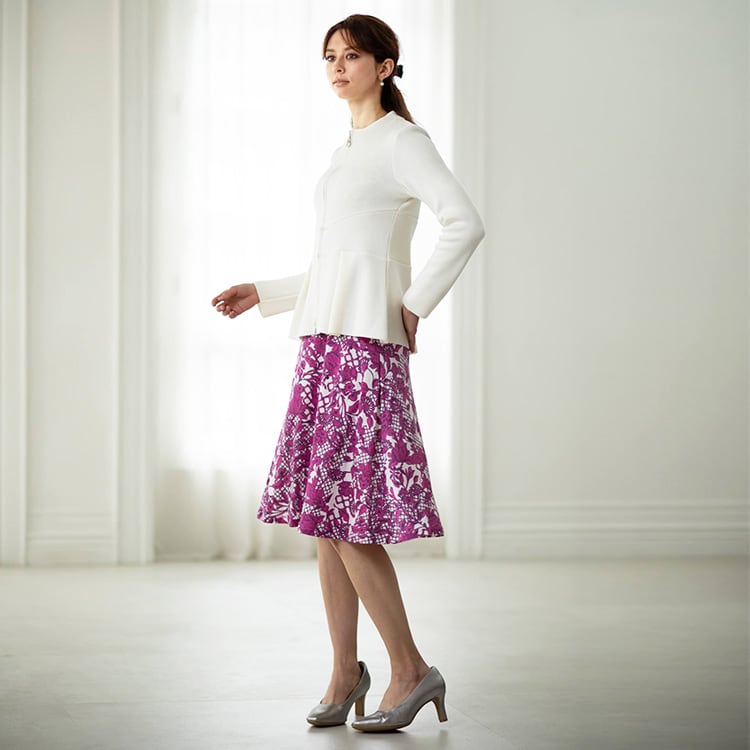 Style up with a peplum knit