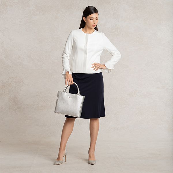 Blooming elegance with our White Jacket