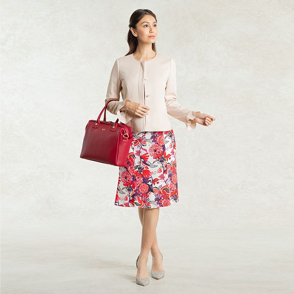 Sweet charm with a pink jacket