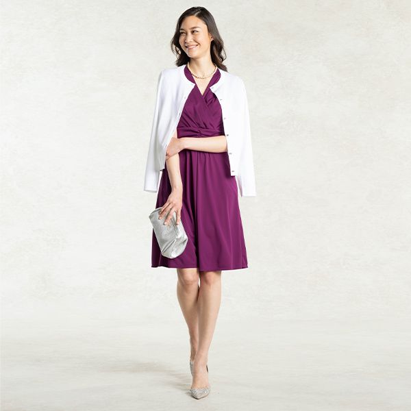 Blooming elegance with our White Cardigan