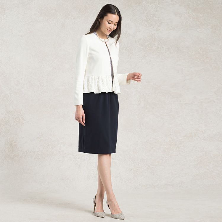 Pair with a round-neck jacket for a classic ensemble