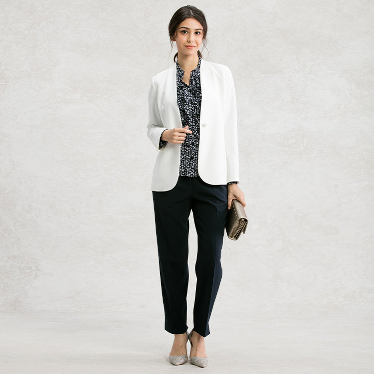 Look refreshing in a white jacket