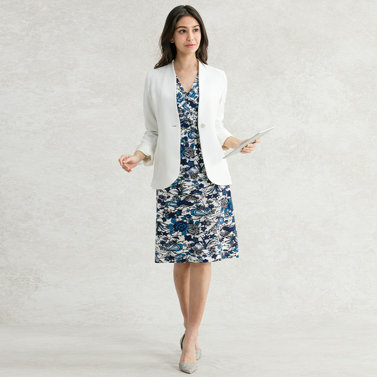 Pair with a white jacket for fresh vibrance