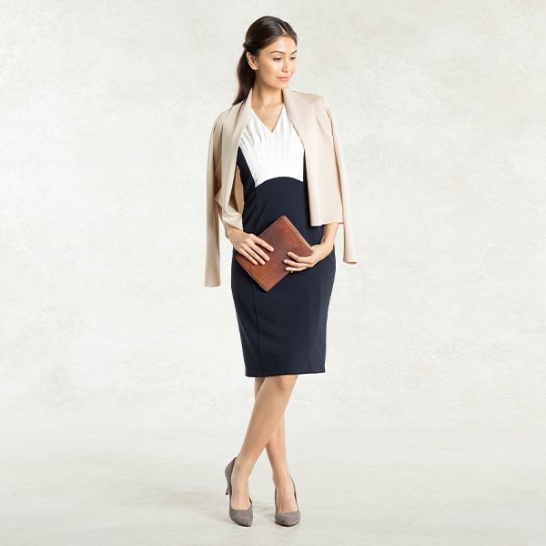 Wear with our Beige Cardigan for a chic office look
