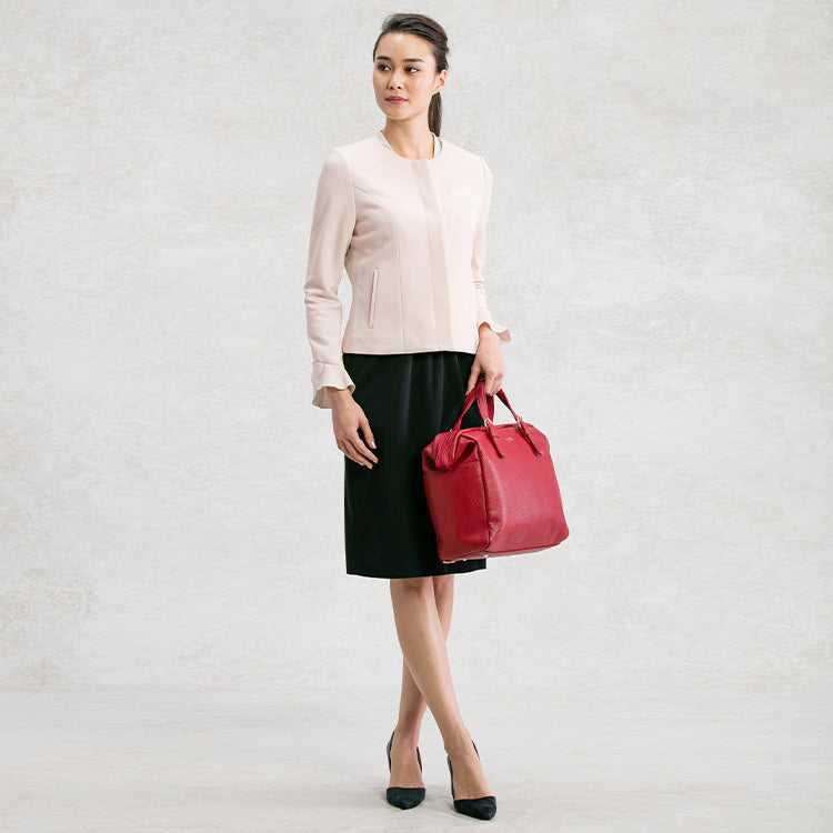 Wear with pink for a feminine look