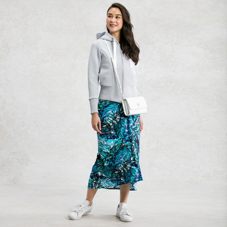 Throw over a hoodie for the perfect airport look