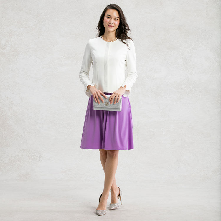 Add a white jacket for a fresh look