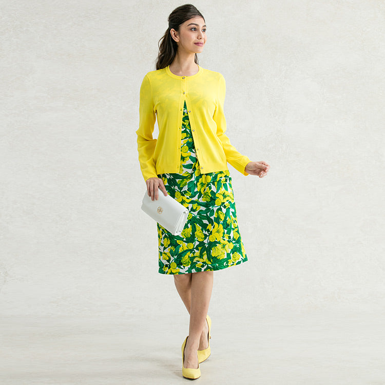 Pair with a cardigan of the same color