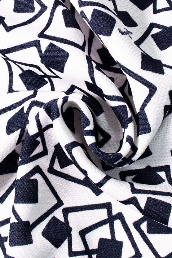 Restock: White Trump Geo Daily Dress