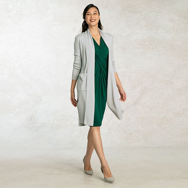 Dainty office look with a long Cardigan