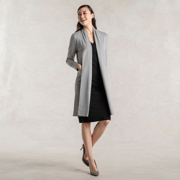 Dainty office look with a long Cardigan