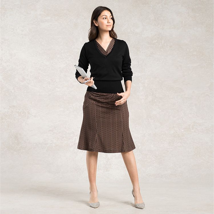 Wear with a knit top for days in the office