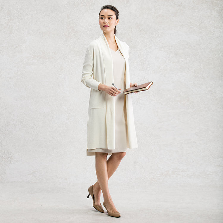 Wear with a long cardigan for the office
