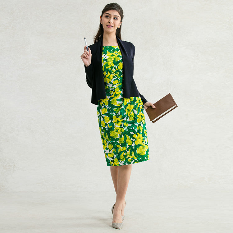 Throw on a shawl cardigan for a chic finish