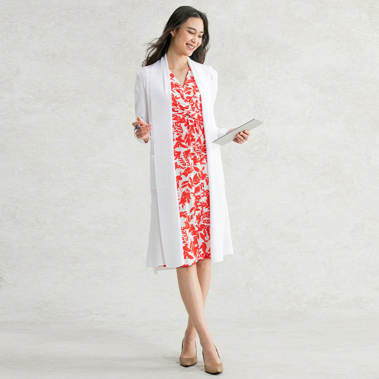 Throw on a long cardigan for a day in the office