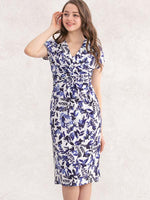 Japanese Pattern: Blue Goldfish Twist Dress