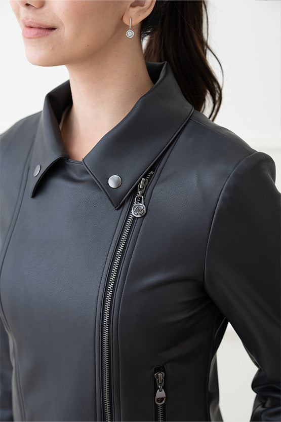 Black Stretch Riders Jacket