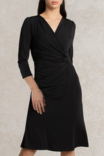 Black Gather Dress