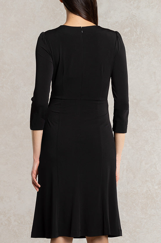 Black Gather Dress