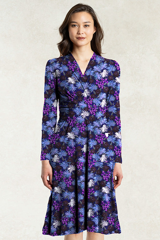 Silk-Like Night Margaret Cache-Coeur Dress