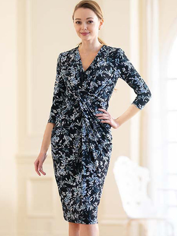 Navy Lavender Venus Dress