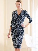 Navy Lavender Venus Dress