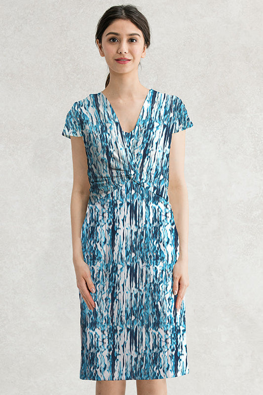 4-Way Stretch: 4-Way Jersey Sunglint Twist Dress