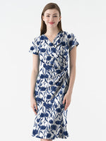 4-Way Stretch: 4-Way Jersey Navy Glorious Gather Dress
