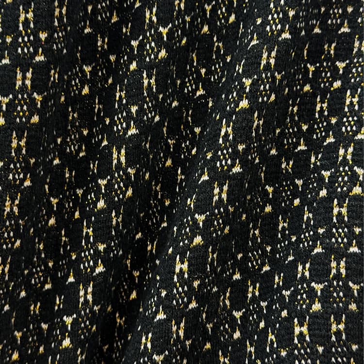 Knit jacquard with a gentle texture and just the right amount of stretch