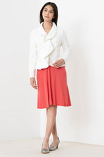 Cotton: Collarless Cache-Coeur Dress