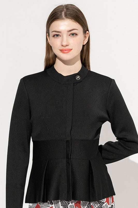 Kanazawa Peplum Knit Cardigan