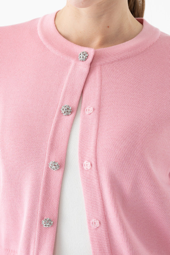 Bijou Button Kanazawa Waist Shape Cardigan