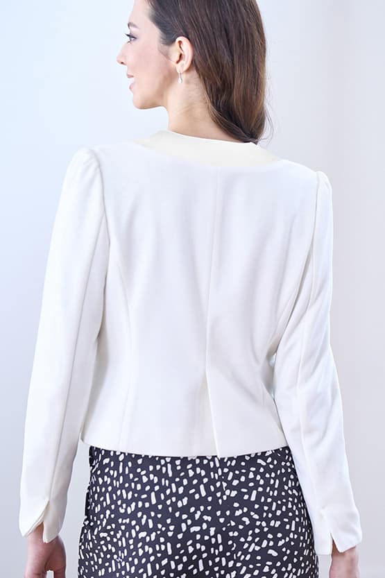 Smart Stretch Button Bolero Jacket