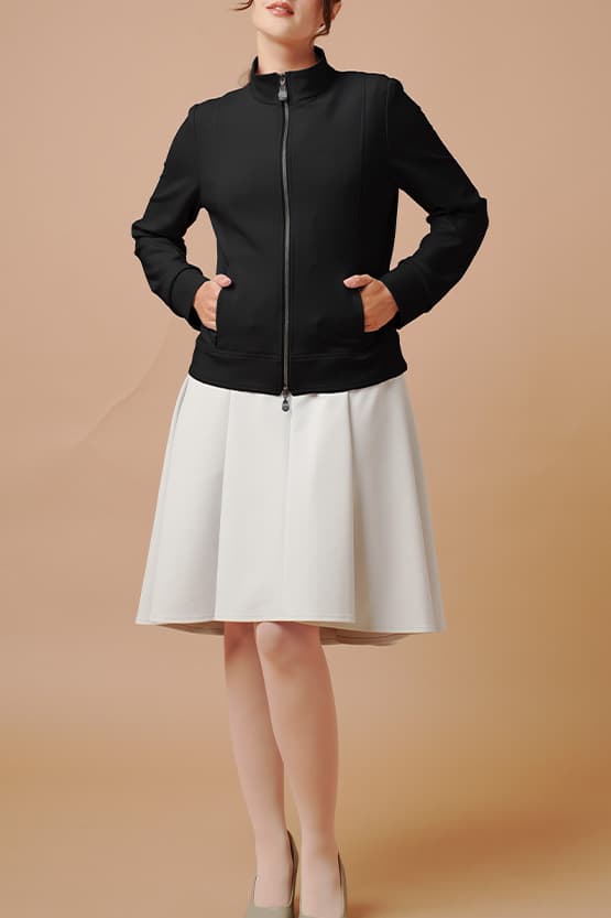 Space Material: Stand Collar Jacket