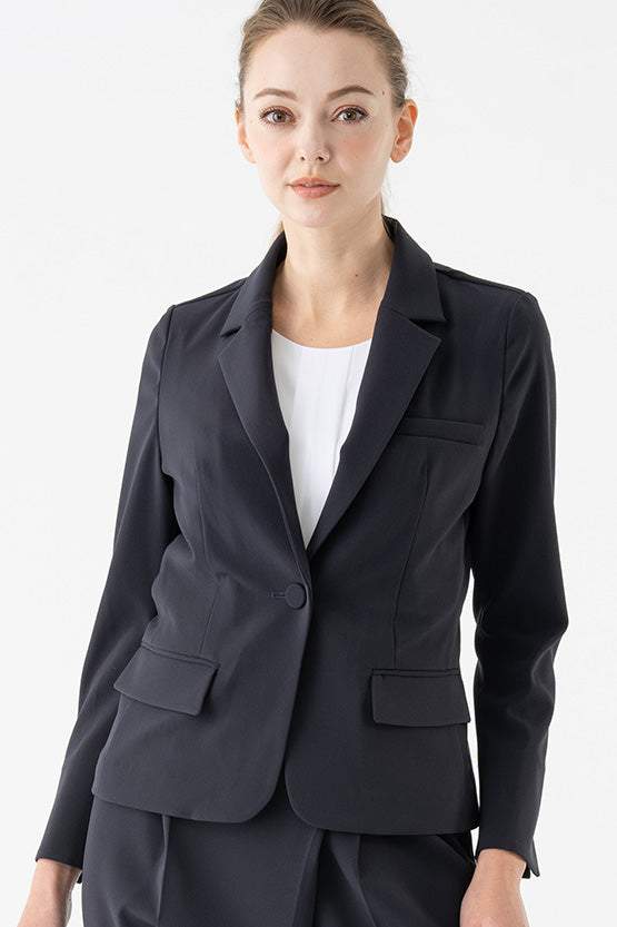 All-Season Material: Smart Stretch Tailored Jacket