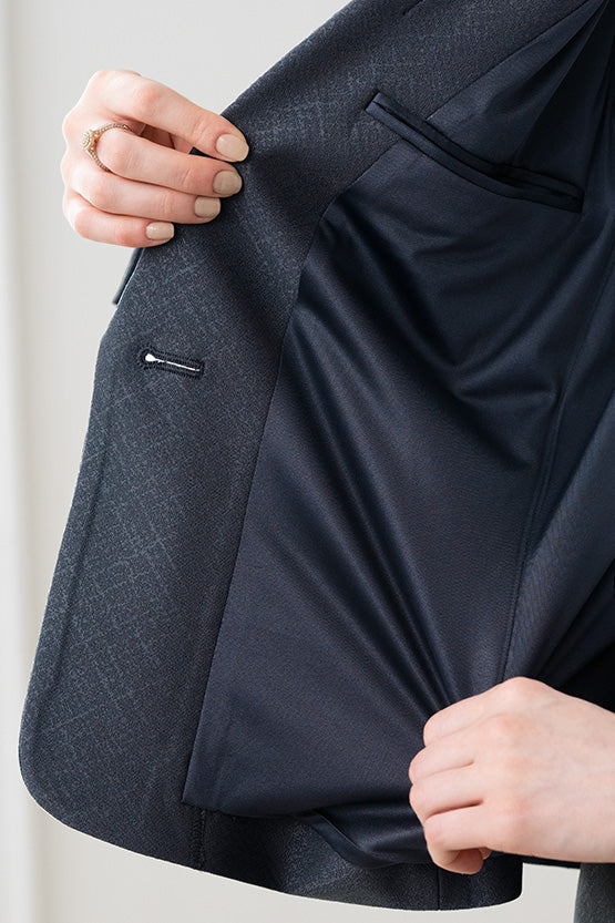 Stretch Jacquard: Geo Jacquard Tailored Jacket