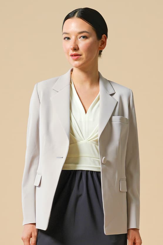 All-Season Material: Smart Stretch Long Sculpted Jacket