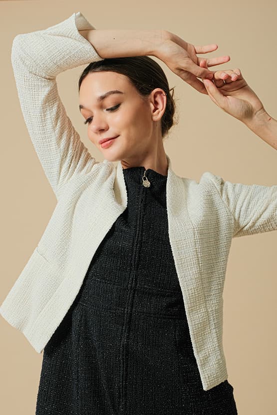 [Tweed] Bolero Jacket